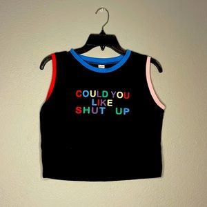 Black Funny Colour Block